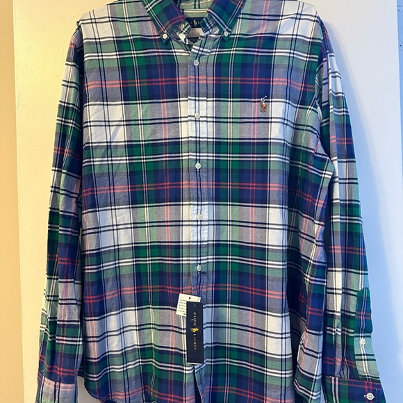 Ralph Lauren Other - Ralph Lauren Blue and Green Plaid Long Sleeve Button Down Shirt